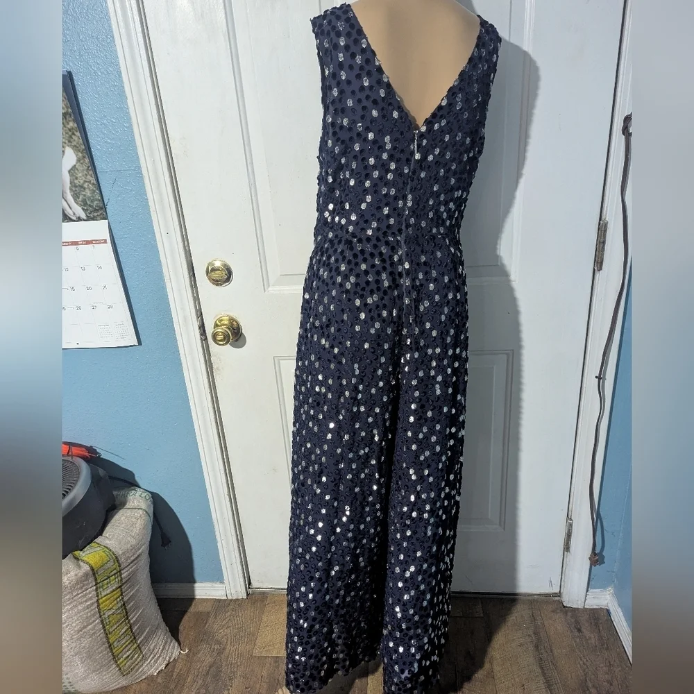 Kate Spade Blue Floral Jumpsuit
